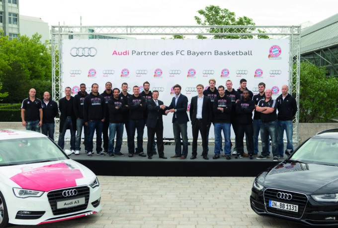 Audi empfaengt FC Bayern Basketballer