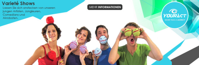 Varieté Shows, Zauberkünstler, Jonglage, LED_Künstler, Artisten,
