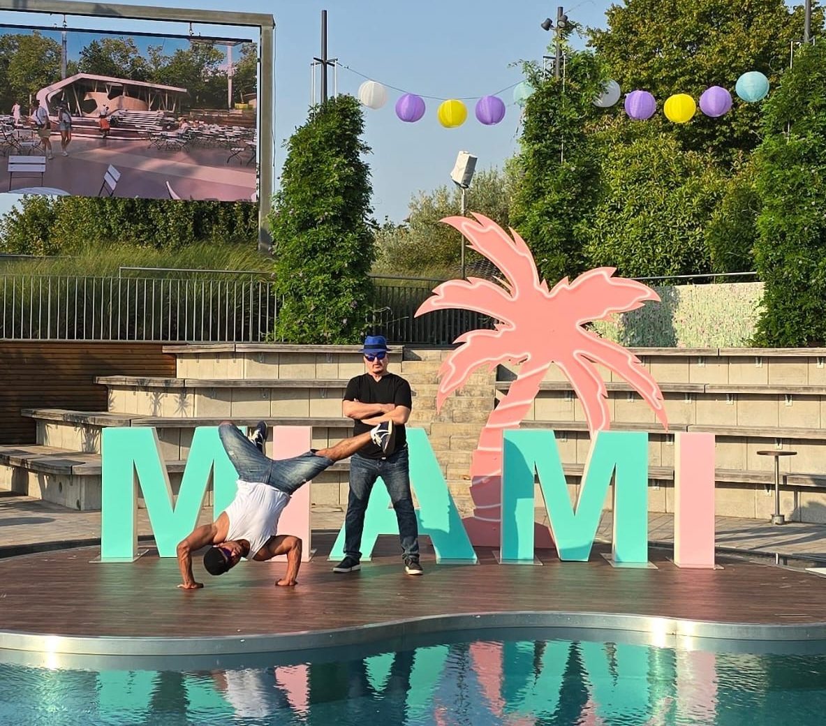 Breakball® Performance im ZDF-Fernsehgarten – Fabricio von YOURACT bei Miami Vibes 2025 in action, geplant mit Worldrecord Agency