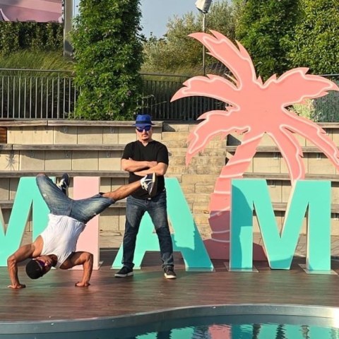 Breakball® Performance im ZDF-Fernsehgarten – Fabricio von YOURACT bei Miami Vibes 2025 in action, geplant mit Worldrecord Agency