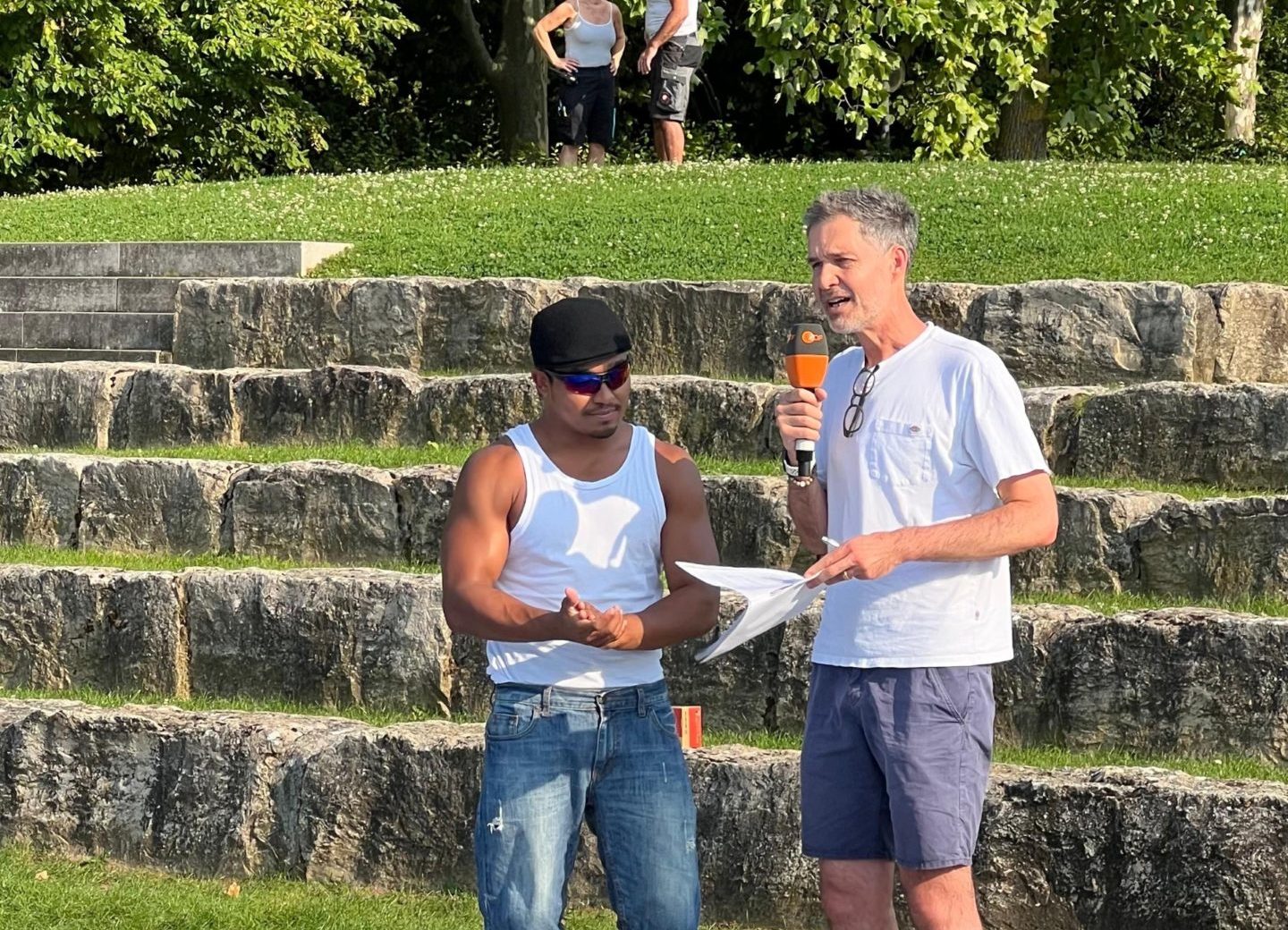 Breakball® Performance im ZDF-Fernsehgarten – Fabricio von YOURACT bei Miami Vibes 2025 in action, geplant mit Worldrecord Agency
