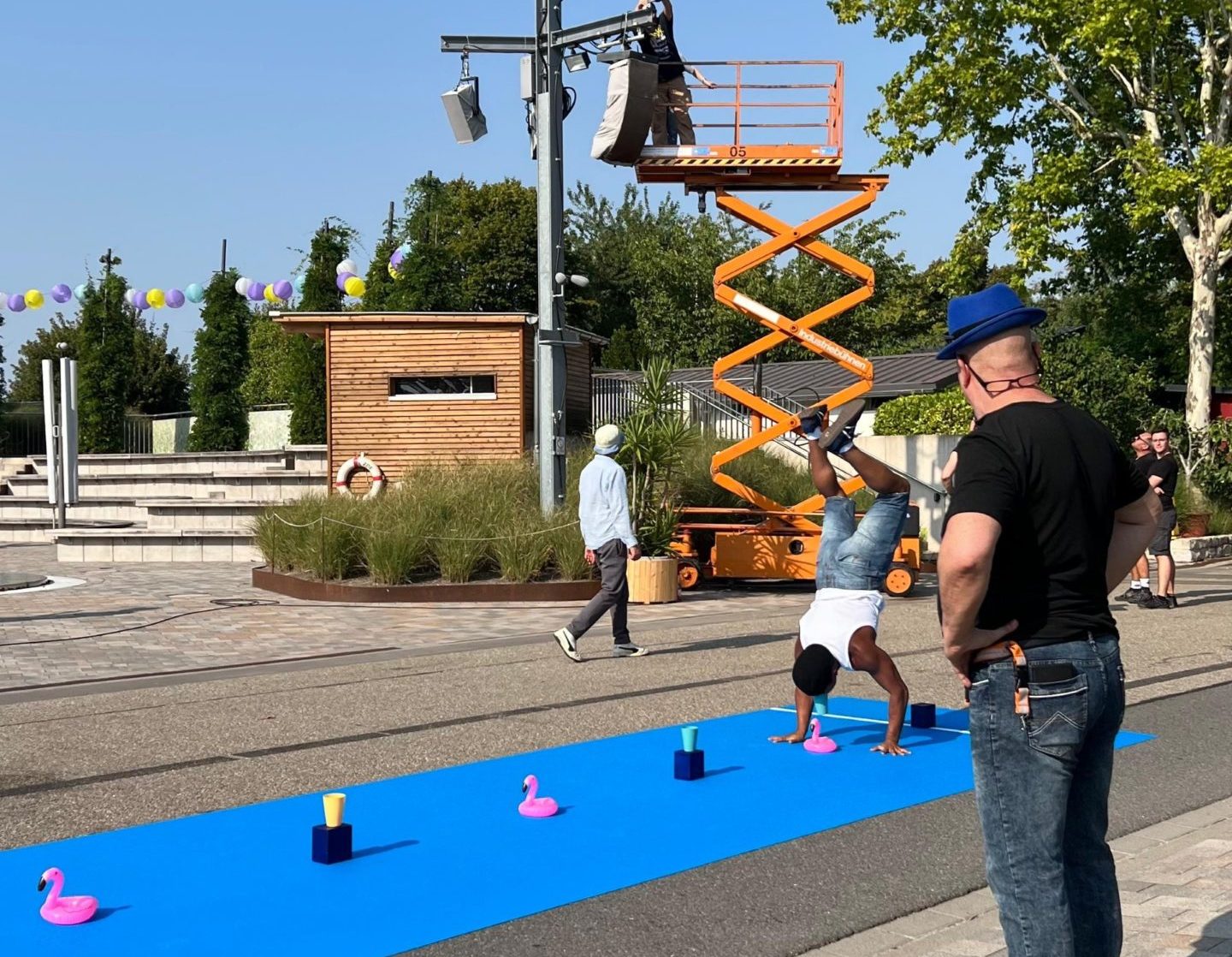 Breakball® Performance im ZDF-Fernsehgarten – Fabricio von YOURACT bei Miami Vibes 2025 in action, geplant mit Worldrecord Agency