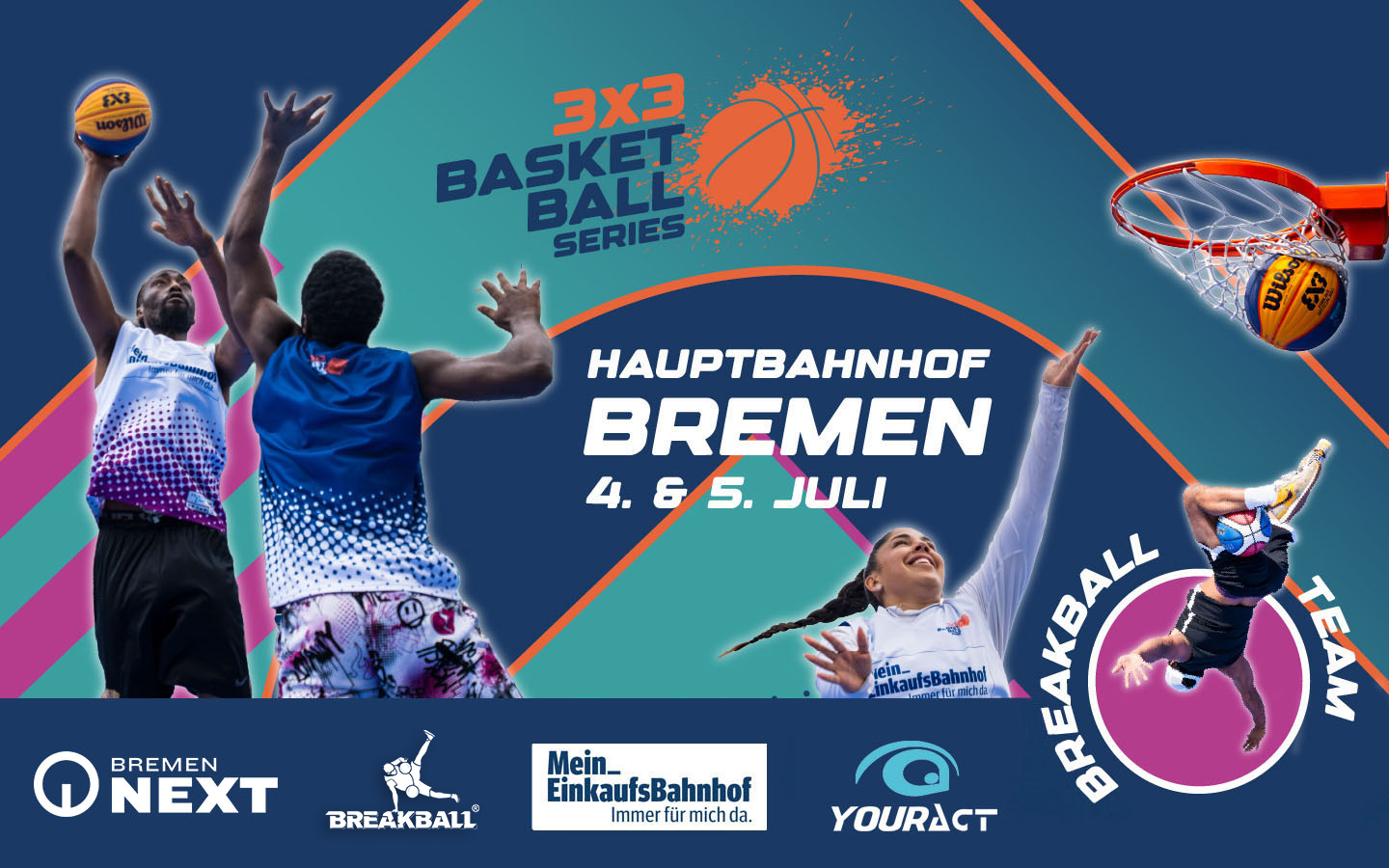 Plakat_3x3 Basketball Series Tour 2026 - YOURACT!, MEKB & Bremen-Next_3x3_Basketball_